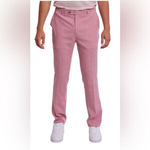 Paisley & Gray Downing Pants Slim Fit Sz 32 X 32 Pink Melange Flat Front